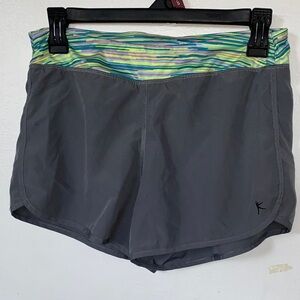 Danskin Gray Shorts with Colorful Waistband